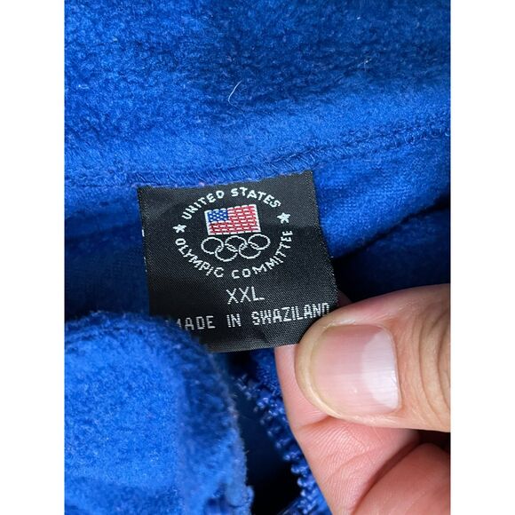 Olympic Committee Women's 2XL Blue Team USA Fleece Vest Zip-Up Preppy Outdoor - Picture 5 of 8